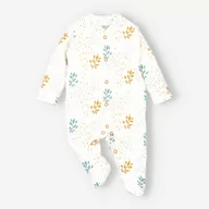 Pajacyki dla niemowląt - Pajac niemowlęcy GIRAFFE z bawełny organicznej dla dziewczynki-86 - miniaturka - grafika 1