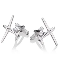 Spinki do mankietów i krawatów - Spinki do mankietów X2 Szybowiec - miniaturka - grafika 1