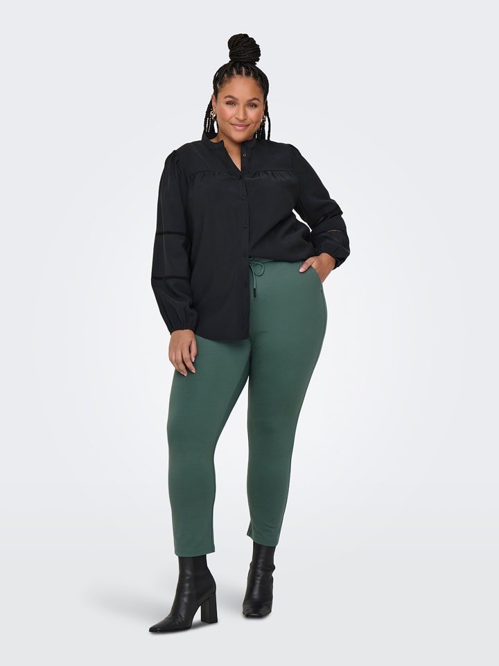 ONLY Spodnie w kolorze zielonym