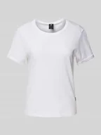 Koszulki i topy damskie - T-shirt z wyhaftowanym logo - miniaturka - grafika 1