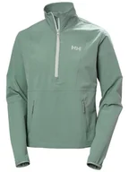Kurtki i kamizelki sportowe damskie - Helly Hansen Kurtka funkcyjna "Cascade Shield Anorak" w kolorze zielonym - miniaturka - grafika 1