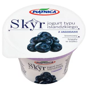 Piątnica Skyr Jogurt typu islandzkiego z jagodami 150 g - Kefiry, jogurty, maślanki - miniaturka - grafika 1