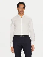 Koszule męskie - Calvin Klein Koszula K10K114356 Biały Regular Fit - miniaturka - grafika 1