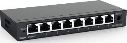 Switch Reyee Niezarządzalny Switch Reyee 8 portów 100Mbps Metalowa Obudowa Desktop RG-ES108D