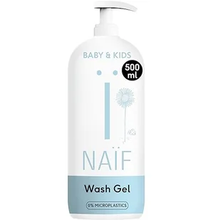 Naïf Oczyszczający żel pod prysznic – 500 ml – dla niemowląt i dzieci – naturalne składniki – 100% wegański - Kosmetyki kąpielowe dla dzieci - miniaturka - grafika 1