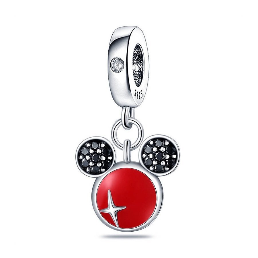 Zawieszka SREBRO 925 Charms koralik Disney Myszka Mickey Miki