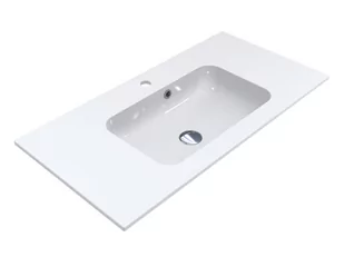 Miraggio Della 900 Umywalka meblowa lub wpuszczana w blat 90,1x45,1 cm biały połysk 0000182 - Umywalki - miniaturka - grafika 1