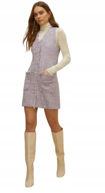 OASIS SUKIENKA FIOLETOWA NA GUZIKI MINI 40 PGE