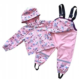Zestaw kurtka przeciwdeszczowa spodnie przeciwdeszczowe kombinezon 104 - Kombinezony dla dzieci - miniaturka - grafika 1