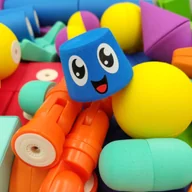 Klocki - Magnetyczne piankowe klocki - MagFlexi - 100 el. EDUKAMP - miniaturka - grafika 1