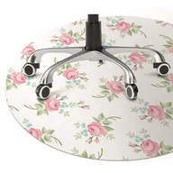 Podnóżki, podpórki, podkładki - Mata pod fotel biurowy Małe kwiaty fi100 cm - miniaturka - grafika 1