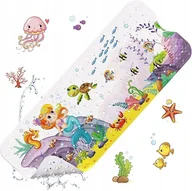 Wanienki dla dzieci - MATA ANTYPOŚLIZGOWA DO WANNY POD PRYSZNIC ŁAZIENKOWA DZIECI SYRENA 100cm - miniaturka - grafika 1