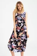 Sukienki - Oversize&#039;owa sukienka bez rękawów, nadruk w kwiaty - Greenpoint - miniaturka - grafika 1
