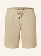 Spodenki męskie - Tommy Hilfiger Szorty Z Lnu Harlem Relaxed Tapered Fit beige - TOMMY HILFIGER - miniaturka - grafika 1