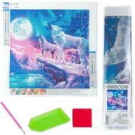 Zabawki kreatywne - TG64203-6 HAFT DIAMENTOWY WILKI MALOWANIE DIAMENTAMI 3D - miniaturka - grafika 1