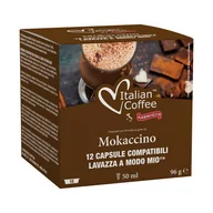 Kawa w kapsułkach i saszetkach - Italian Coffee Mokaccino 12 kapsułek do Lavazza A Modo Mio - miniaturka - grafika 1