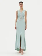 Sukienki - Rinascimento Sukienka wieczorowa CFC0123081003 Zielony Regular Fit - miniaturka - grafika 1