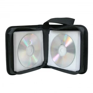 Box na 24 szt. CD, tekstylny, czarny, album, zamek błyskawiczny - Pudełka i akcesoria na płyty CD - miniaturka - grafika 2