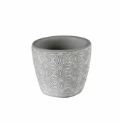 Donice - Osłonka terrakota EBBE 7 x 7 x 6 cm szara - miniaturka - grafika 1