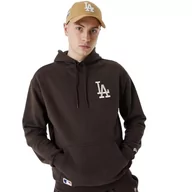 Bluzy męskie - New Era Męska bluza z kapturem League Essntls Os Hoody Losdod Brsofw Los Angeles Dodgers - miniaturka - grafika 1