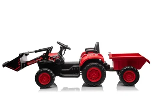 Traktor Na Akumulator Z łyżką BW-X002A Czerwony - Tory, garaże, parkingi - miniaturka - grafika 11