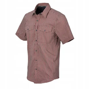 Koszula męska w kratę Helikon Covert Concealed Carry Dirt Red Checkered S - Koszule męskie - miniaturka - grafika 1