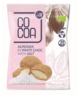 Bakalie - Cocoa Migdały w białej polewie z solą 70 g Bio - miniaturka - grafika 1