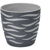 Donice - Doniczka SAHARA DUO 23 antracyt + platyna - miniaturka - grafika 1