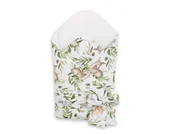 Rożki i beciki - Rożek Usztywniany Dla Niemowląt Z Wiązaniem - Woodland Green - miniaturka - grafika 1