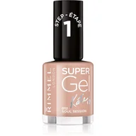 Odżywki do paznokci - Rimmel London Rimmel London Super Gel By Kate STEP1 lakier do paznokci 12 ml dla kobiet 012 Soul Session - miniaturka - grafika 1
