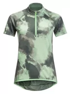 Koszulki sportowe damskie - Jack Wolfskin Koszulka kolarska "Tourner" w kolorze khaki - miniaturka - grafika 1