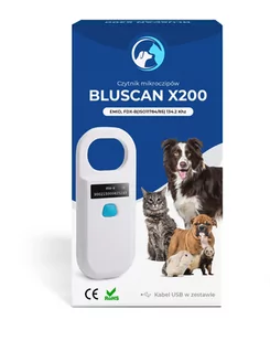 Czytnik mikrochipów Bluscan x200 - Odblaski i adresówki - miniaturka - grafika 1