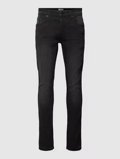 Spodnie męskie - Jeansy z 5 kieszeniami model ‘LOOM’ - grafika 1