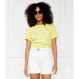 Tommy Hilfiger T-shirt REG VARSITY | Comfort fit - Koszulki i topy damskie - miniaturka - grafika 1