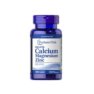Calcium Magnesium Zinc - 100vcaplets - Witaminy i minerały dla sportowców - miniaturka - grafika 1