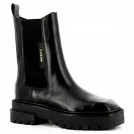 Botki damskie - Czarne sztyblety na platformie CARINII - Carinii - miniaturka - grafika 1