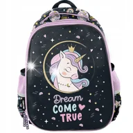 Plecaki szkolne i tornistry - TORNISTER SZKOLNY PLECAK USZTYWNIANY DLA DZIEWCZYNKI JEDNOROŻEC DO 1 KLASY - miniaturka - grafika 1
