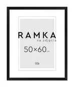 Ramki na zdjęcia - Ramka na zdjęcia 50x60 cm Czarna - miniaturka - grafika 1