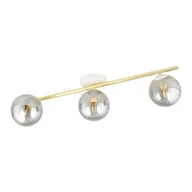 Lampy sufitowe - Splendi lampa sufitowa 3-punktowa biała/złota/grafitowa 1247/3 - miniaturka - grafika 1