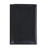 Portfele - mywalit Trzyosobowy portfel z zamkiem błyskawicznym dla mężczyzn, akcesoria podróżne-portfel Unisex Dorosły, Czarno-Pomarańczowy, Jeden rozmiar, Czarny - Pomarańczowy - miniaturka - grafika 1