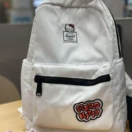 Plecaki - Hello Kitty Sanrio Plecaki dla studentów Modny plecak Damski śliczny lekki tornister Mochila Infantil Escolar Accesorios biały Plecak KT - miniaturka - grafika 1