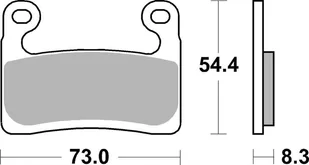 Sbs Klocki Hamulcowe Racing Dual Carbon Kolor Złoty Bmw S 1000rr '19-'21 - Klocki hamulcowe - miniaturka - grafika 1