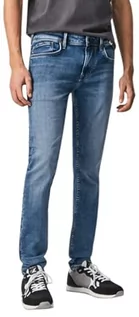 Spodnie męskie - Pepe Jeans spodnie męskie finsbury, 000 denim, 29W - grafika 1