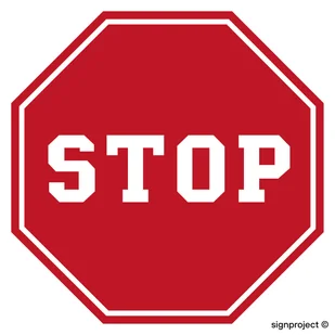 SA012 STOP, FN - FOLIA SAMOPRZYLEPNA; (300X300MM) - Systemy ekspozycyjne i znaki informacyjne - miniaturka - grafika 1