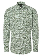 Koszule męskie - BOSS Koszula męska - H-Hank-Kent-C1-214 Mężczyźni Slim Fit Bawełna wielokolorowy wzorzysty, 38 - miniaturka - grafika 1