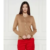 Swetry damskie - POLO RALPH LAUREN Wełniany kardigan LUNAR | Regular Fit - miniaturka - grafika 1