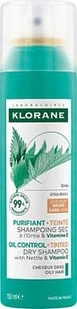 Klorane, Szampon Suchy, Pokrzywa I Witamina E, Włosy Ciemne, 150ml - Szampony do włosów - miniaturka - grafika 1