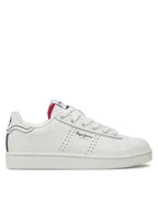 Buty dla chłopców - Pepe Jeans Sneakersy Player Basic B PBS00001 Biały - miniaturka - grafika 1