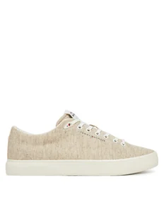 Tommy Hilfiger Tenisówki Th Hi Vulc Low Core Chambray FM0FM05389 Écru - Trampki męskie - miniaturka - grafika 1