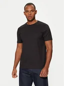 Koszulki męskie - Calvin Klein T-Shirt Smooth Cotton T-Shirt K10K112229 Czarny Regular Fit - miniaturka - grafika 1